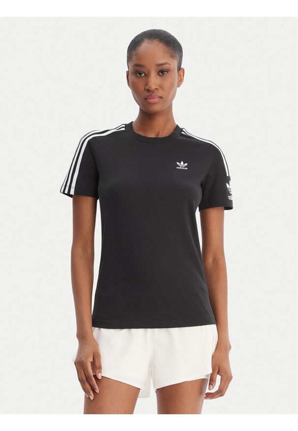 Adidas - adidas T-Shirt Lock Up ED7530 Czarny Regular Fit. Kolor: czarny. Materiał: bawełna