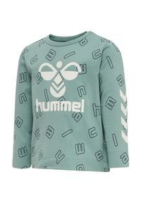 Koszulka z długim rękawem dla chłopca Hummel Athens. Kolor: niebieski. Długość rękawa: długi rękaw. Długość: długie. Wzór: nadruk #1