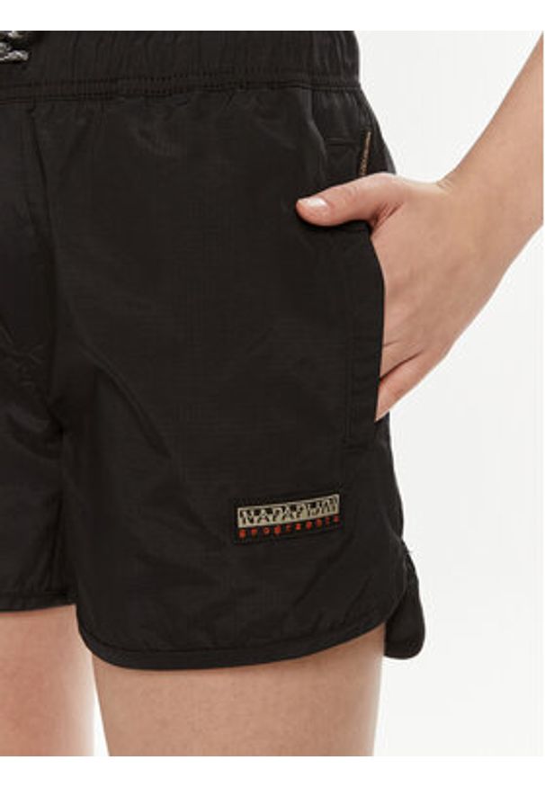 Napapijri Szorty sportowe N-Boyd NP0A4HNN Czarny Regular Fit. Kolor: czarny. Materiał: syntetyk