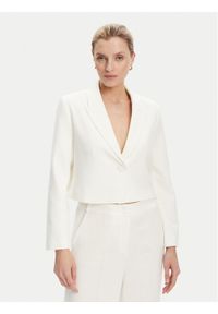 Tatuum Marynarka Reneta T2508.024 Écru Slim Fit. Kolor: kremowy. Materiał: syntetyk #1