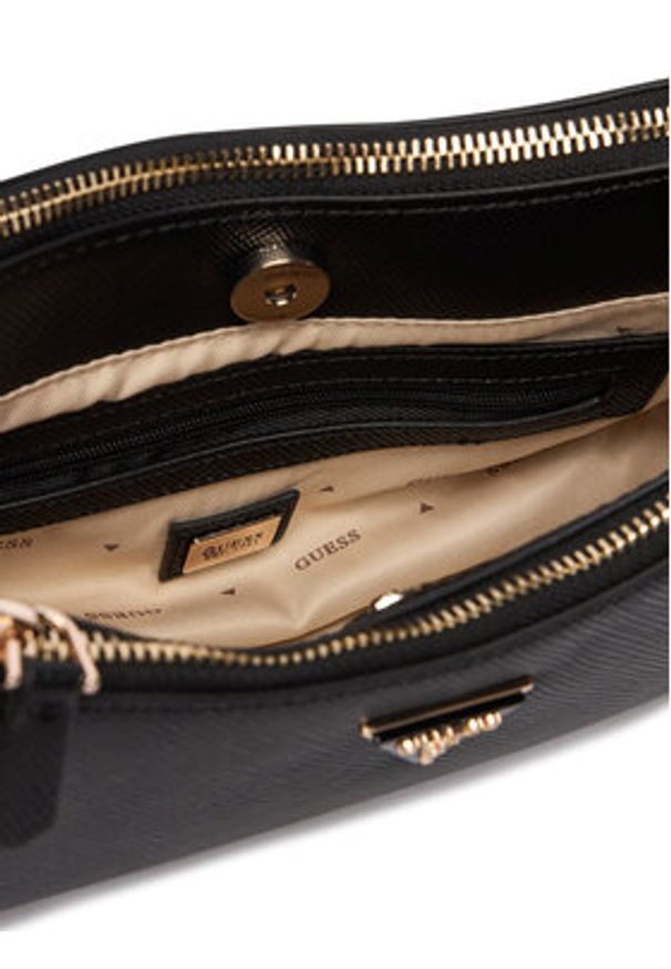 Guess Torebka Noelle II Mini HWZG96 72730 Czarny. Kolor: czarny. Materiał: skórzane