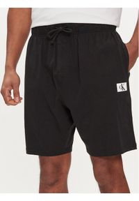 Calvin Klein Underwear Szorty piżamowe 000NM2610E Czarny Regular Fit. Kolor: czarny. Materiał: bawełna #1