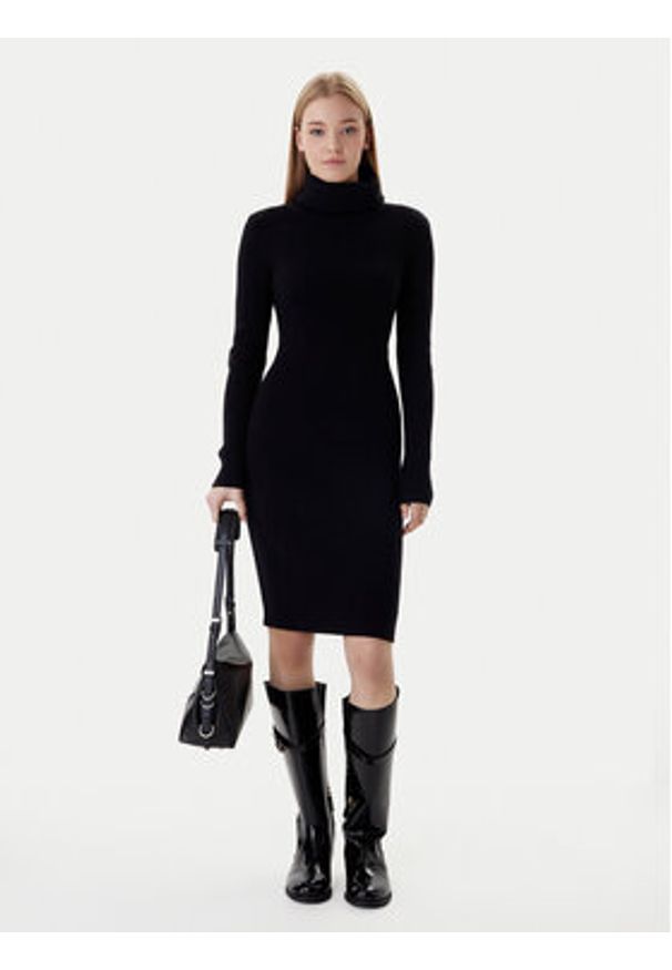 only - ONLY Sukienka dzianinowa Nellie 15363533 Czarny Regular Fit. Kolor: czarny. Materiał: syntetyk