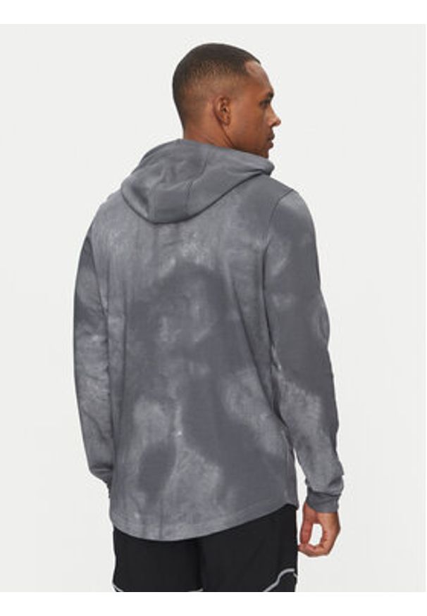 Under Armour Bluza Rival Terry Printed 1390138 Szary Relaxed Fit. Kolor: szary. Materiał: bawełna