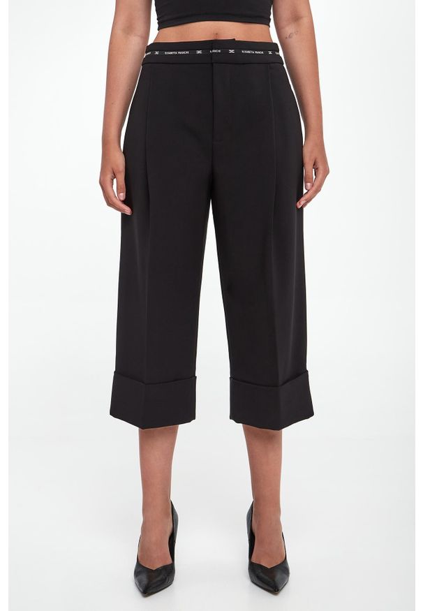 Elisabetta Franchi - Bermudy damskie z krepy ELISABETTA FRANCHI
