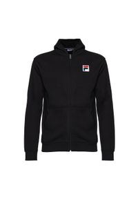 Fila - Bluza FILA Bergede Loose Fit Zip Hoody. Kolor: czarny