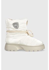 Blauer śniegowce Blanca kolor biały F3BLANCA02.DOW. Nosek buta: okrągły. Kolor: beżowy. Materiał: guma. Obcas: na platformie #1