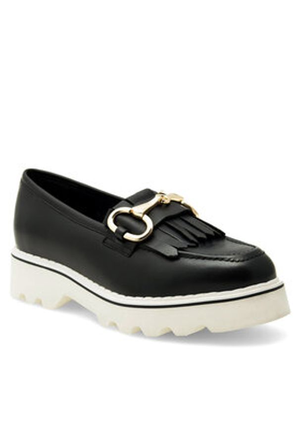 Badura Loafersy NECTOR-06W1-016 Czarny. Kolor: czarny. Materiał: skóra