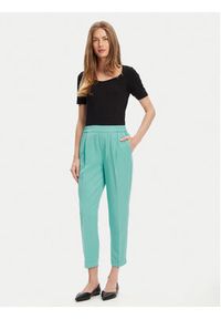 United Colors of Benetton - United Colors Of Benetton Spodnie materiałowe 4Y09DF079 Zielony Regular Fit. Kolor: zielony. Materiał: lyocell #4