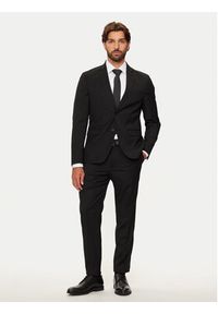 Selected Homme Spodnie garniturowe 16092419 Czarny Slim Fit. Kolor: czarny. Materiał: syntetyk #3