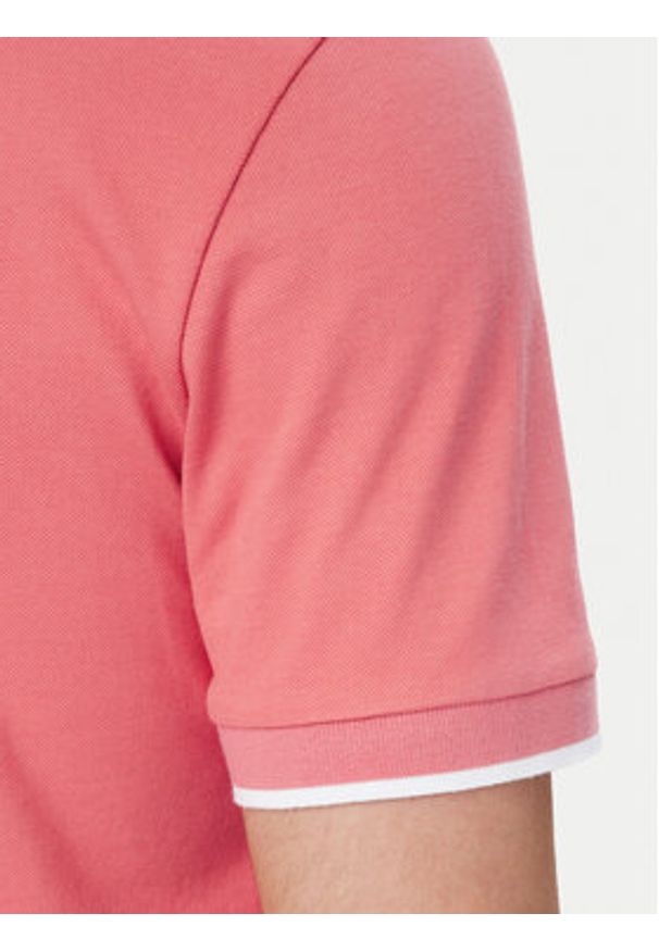 BOSS Polo Passertip 50507699 Czerwony jasny Slim Fit. Typ kołnierza: polo. Kolor: czerwony. Materiał: bawełna