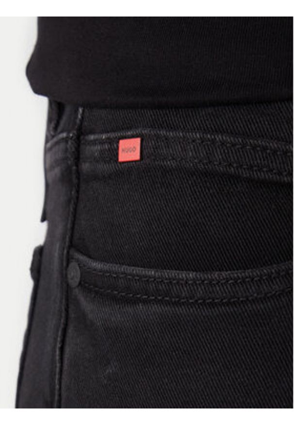 Hugo - HUGO Jeansy 50547254 Czarny Extra Slim Fit. Kolor: czarny