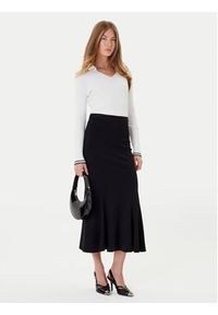 Pinko - PINKO Sweter Linosa 105418 A2PS Biały Regular Fit. Kolor: biały. Materiał: syntetyk #4