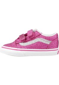 Vans - Kapcie VANS OLD SKOOL V GLTR Rose. Kolor: różowy. Materiał: syntetyk, tkanina. Model: Vans Old Skool. Sport: turystyka piesza