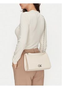 Calvin Klein Torebka K60K612810 Écru. Materiał: skórzane #3