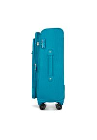Wittchen - Zestaw jednokolorowych walizek miękkich. Kolor: turkusowy. Materiał: poliester