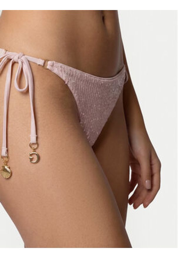 Guess Dół od bikini E6GO04 KBMV0 Różowy jasny. Kolor: różowy. Materiał: syntetyk