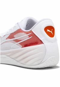 Obuwie Koszykarskie dla Dorosłych Koszykówka Puma All-Pro Nitroam Biały. Zapięcie: sznurówki. Kolor: biały, czerwony, wielokolorowy. Materiał: syntetyk, tkanina, materiał. Szerokość cholewki: normalna. Sport: koszykówka