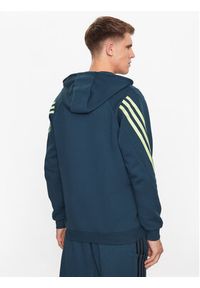 Adidas - adidas Bluza Future Icons 3-Stripes Full-Zip Hoodie IJ8878 Turkusowy Regular Fit. Kolor: turkusowy. Materiał: bawełna #2