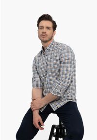 Volcano - Koszula w kratkę, Regular Fit, K-RONIN. Kolekcja: plus size. Materiał: bawełna, materiał. Długość rękawa: długi rękaw. Długość: długie. Wzór: kratka. Styl: klasyczny, elegancki #1