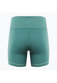 Spodenki damskie Nike One Rib High-Waisted 5" Biker. Kolor: zielony #2