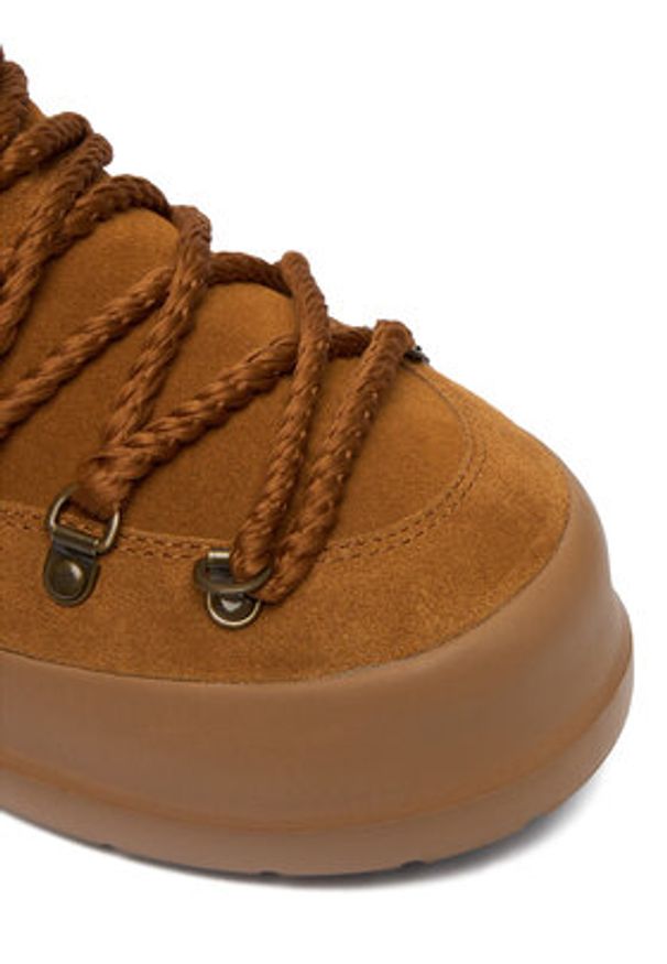 Moon Boot Śniegowce Mb Luna Boot Extra 80D2480200 Brązowy. Kolor: brązowy. Materiał: zamsz, skóra