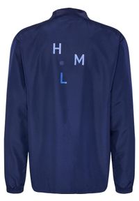 Sweatshirt tkany Hummel HmlCourt. Kolor: niebieski. Materiał: prążkowany. Wzór: jodełka, nadruk. Sport: fitness