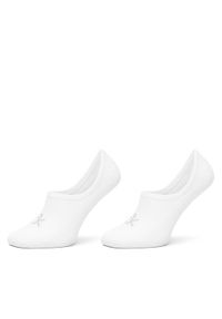 Calvin Klein Zestaw 2 par stopek damskich 701228801 Biały. Kolor: biały. Materiał: materiał, bawełna