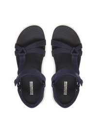 skechers - Skechers Sandały Go Walk Flex Sandal-Sublime 141451/NVY Granatowy. Kolor: niebieski. Materiał: materiał