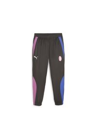 Puma - Spodnie dresowe Prematch Milan AC Woven 2023/24. Kolor: wielokolorowy, czarny, czerwony. Materiał: dresówka. Sport: piłka nożna #1