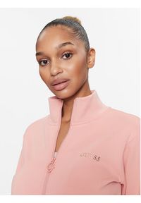 Guess Bluza V3BQ09 KB212 Różowy Regular Fit. Kolor: różowy. Materiał: syntetyk #2