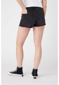 Wrangler - WRANGLER FESTIVAL SHORT DAMSKIE SHORTY JEANSOWE JEANS BLACK TRACK W26FKL97V. Materiał: jeans #3