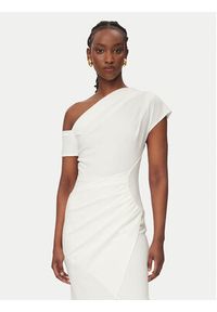 Rinascimento Sukienka koktajlowa CFC0127793003 Biały Slim Fit. Kolor: biały. Materiał: syntetyk. Styl: wizytowy #3