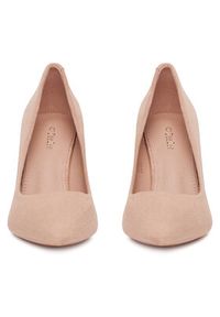 DeeZee Czółenka DZ0010 LIGHT PINK SU Różowy. Kolor: różowy. Materiał: materiał
