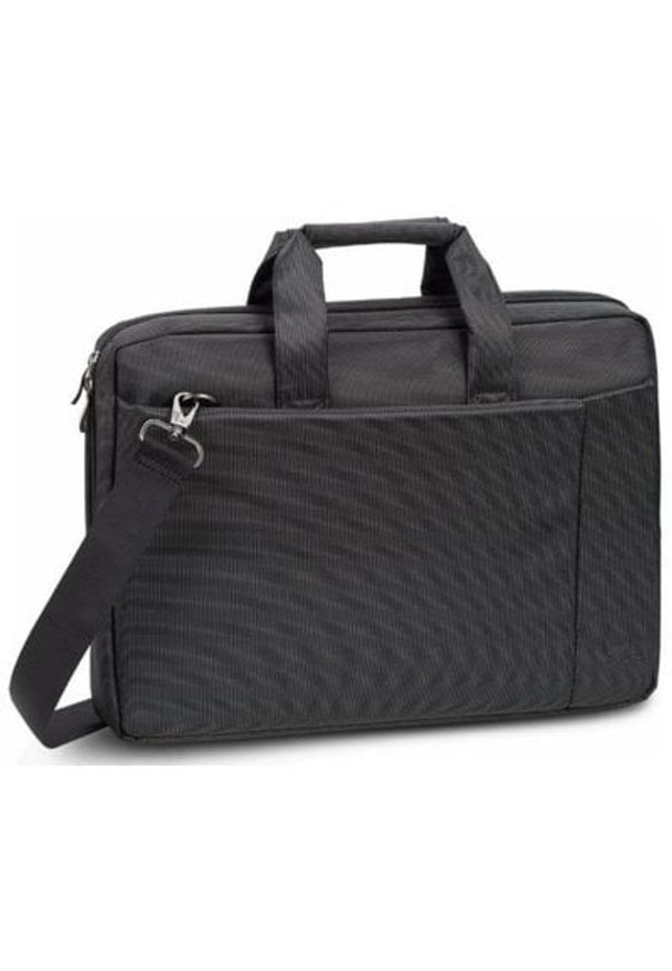 Torba na laptopa RIVACASE Central 15.6 cali Czarny. Kolor: czarny. Styl: elegancki