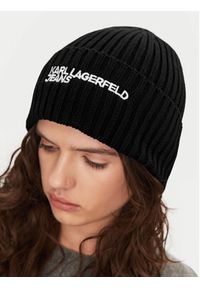 Karl Lagerfeld Jeans Czapka A1W33004 Czarny. Kolor: czarny. Materiał: poliester #2