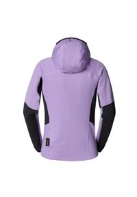 Bluza damska The North Face Stormgap Powergrid z kapturem. Typ kołnierza: kaptur. Kolor: fioletowy