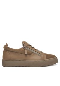 Giuseppe Zanotti - GIUSEPPE ZANOTTI Sneakersy RU40037/003 Brązowy. Kolor: brązowy. Materiał: skóra, zamsz