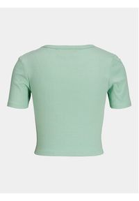 JJXX T-Shirt Florie 12217164 Zielony Slim Fit. Kolor: zielony. Materiał: bawełna