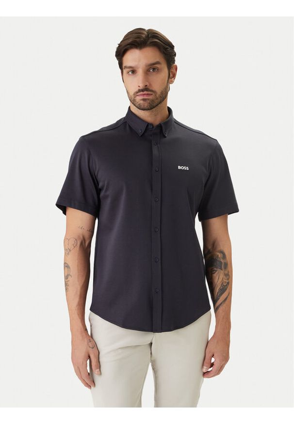 BOSS Koszula ST Motion 50555951 Granatowy Regular Fit. Kolor: niebieski. Materiał: bawełna