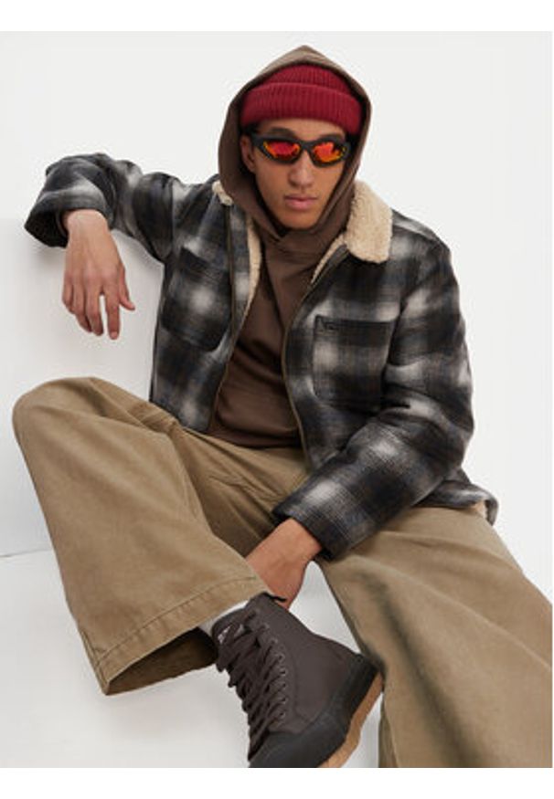 Billabong Kurtka przejściowa Hills Sherpa EBYJK00136 Szary Regular Fit. Kolor: szary. Materiał: syntetyk