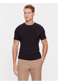 Trussardi Jeans - Trussardi T-Shirt 52T00767 Czarny Regular Fit. Kolor: czarny. Materiał: bawełna