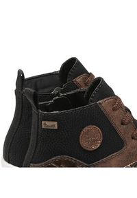 Rieker Sneakersy N7610-00 Czarny. Kolor: czarny. Materiał: skóra