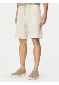 JOOP! Jeans Szorty materiałowe Riv-W 30102887 Kremowy Regular Fit. Kolor: kremowy. Materiał: bawełna #1