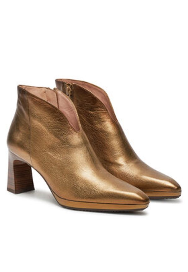 Hispanitas Botki MENORCA-I24 HI243576 Złoty. Kolor: złoty. Materiał: skóra