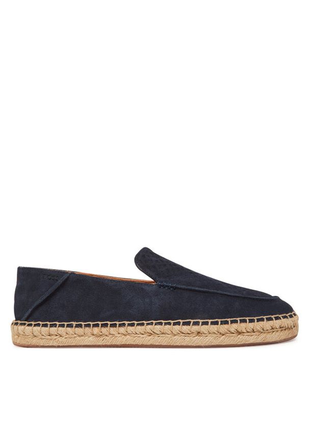 BOSS Espadryle Madeira Slon 50541781 Granatowy. Kolor: niebieski. Materiał: skóra, zamsz