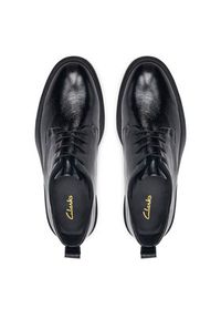 Clarks Oxfordy Previa Lace 26327264 Czarny. Kolor: czarny. Materiał: skóra #4