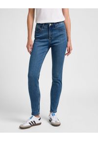 Damskie Spodnie Jeansowe Lee CBL HR Skinny Eur So Chic L34GUZE28 112340591, W29 L31. Okazja: na co dzień. Długość: długie. Wzór: gładki, bez wzorów. Styl: casual, elegancki, klasyczny #1
