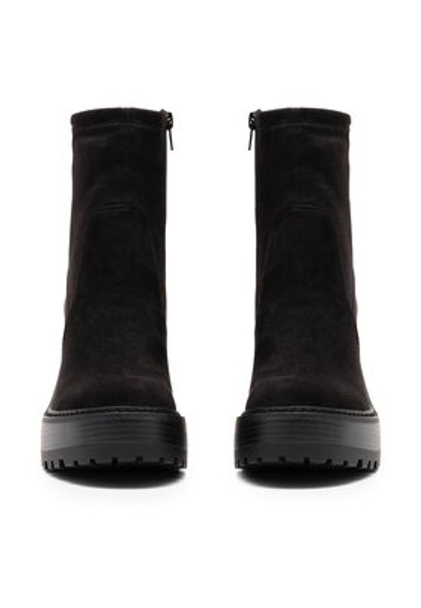 Nine West Botki SHAYLA 13151VM Czarny. Kolor: czarny. Materiał: materiał