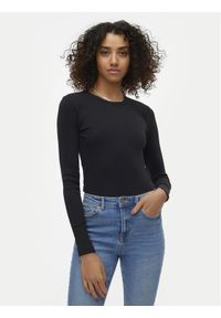 Vero Moda Bluzka Chloe 10306897 Czarny Slim Fit. Kolor: czarny. Materiał: bawełna #1
